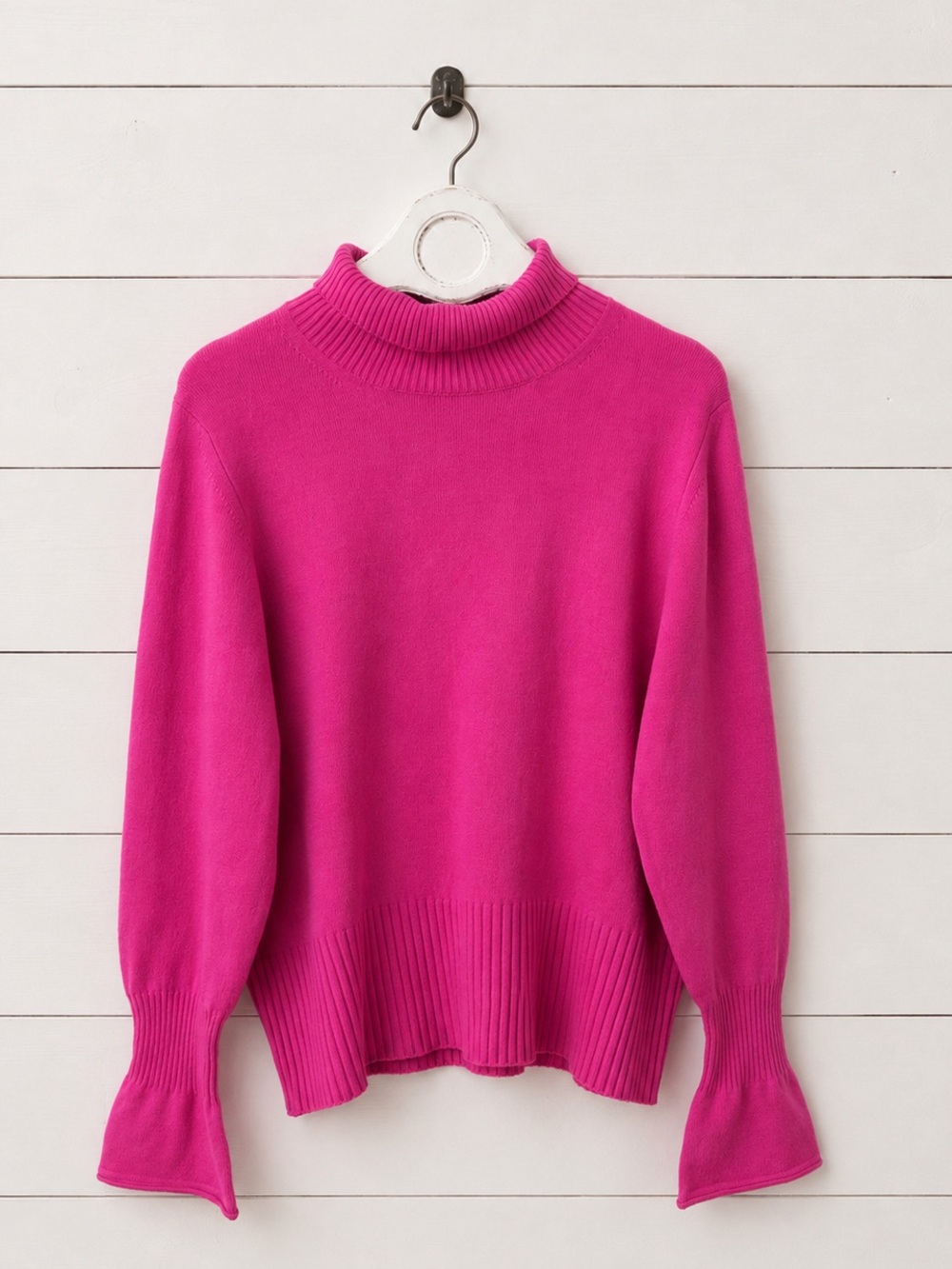 NWT French Connection Bright Fuchsia Turtleneck Sweater